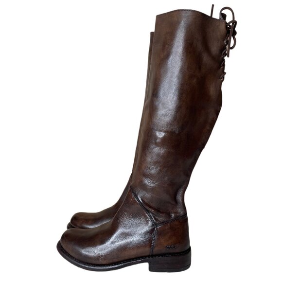 BED STU Manchester Distressed Tall Leather Riding Boots BEDSTU Size 8.5 - Picture 1 of 16